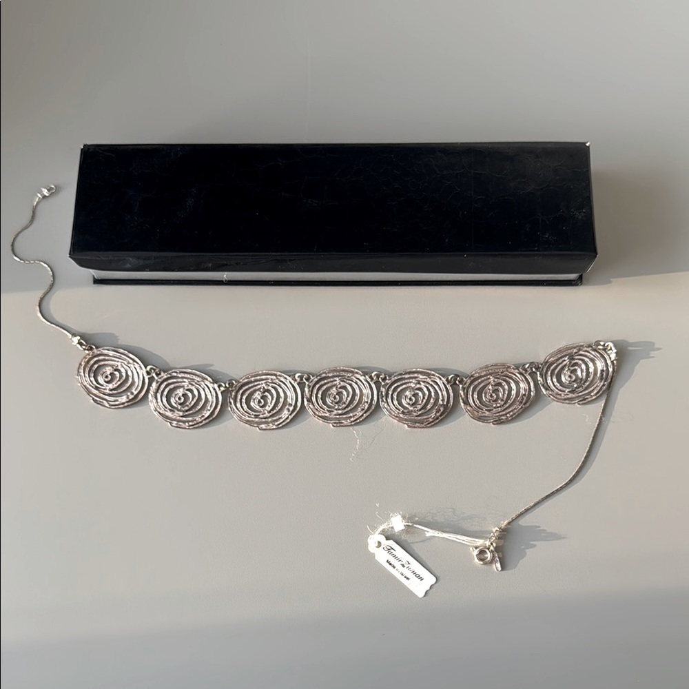 Silver Spiral Necklace Tamir Zuman